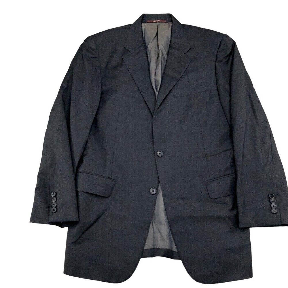 Hickey Freeman Blazer Men 40 Gray Super 150 Wool Loro Piana Italy Career Classic